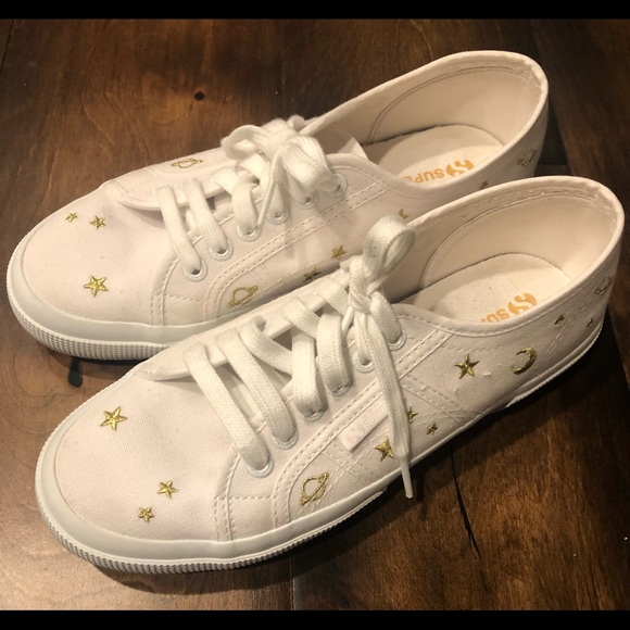SUPERGA 2750 EMBCOTTON Sneaker in Stars ✨ NWOT - Picture 2 of 16